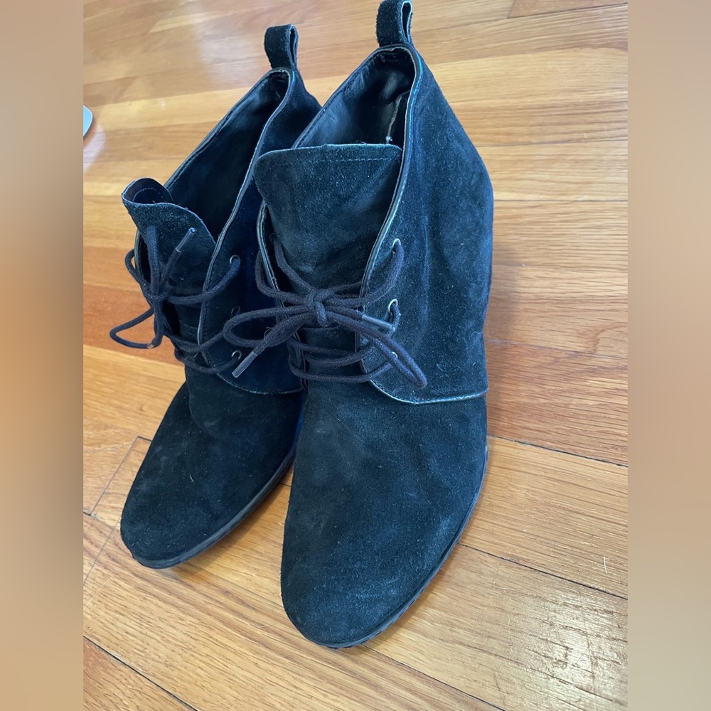 Franco Sarto Suede Lace up Booties
